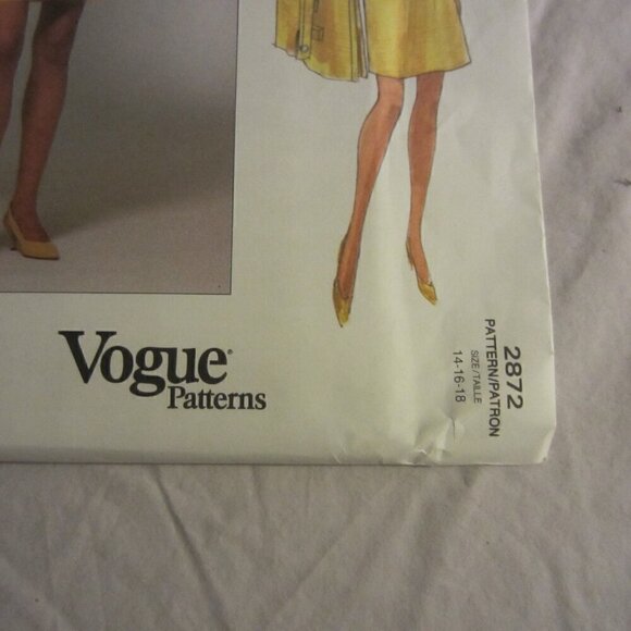 Perry Ellis Vintage Women's Sewing Pattern 2872 Dress and Jacket Size 14-16-18 - Picture 2 of 6